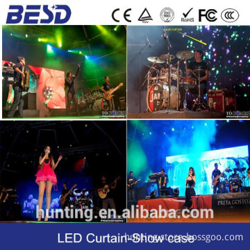 P10, P12.5, P16 indoor led curtain/ led mess display for stage